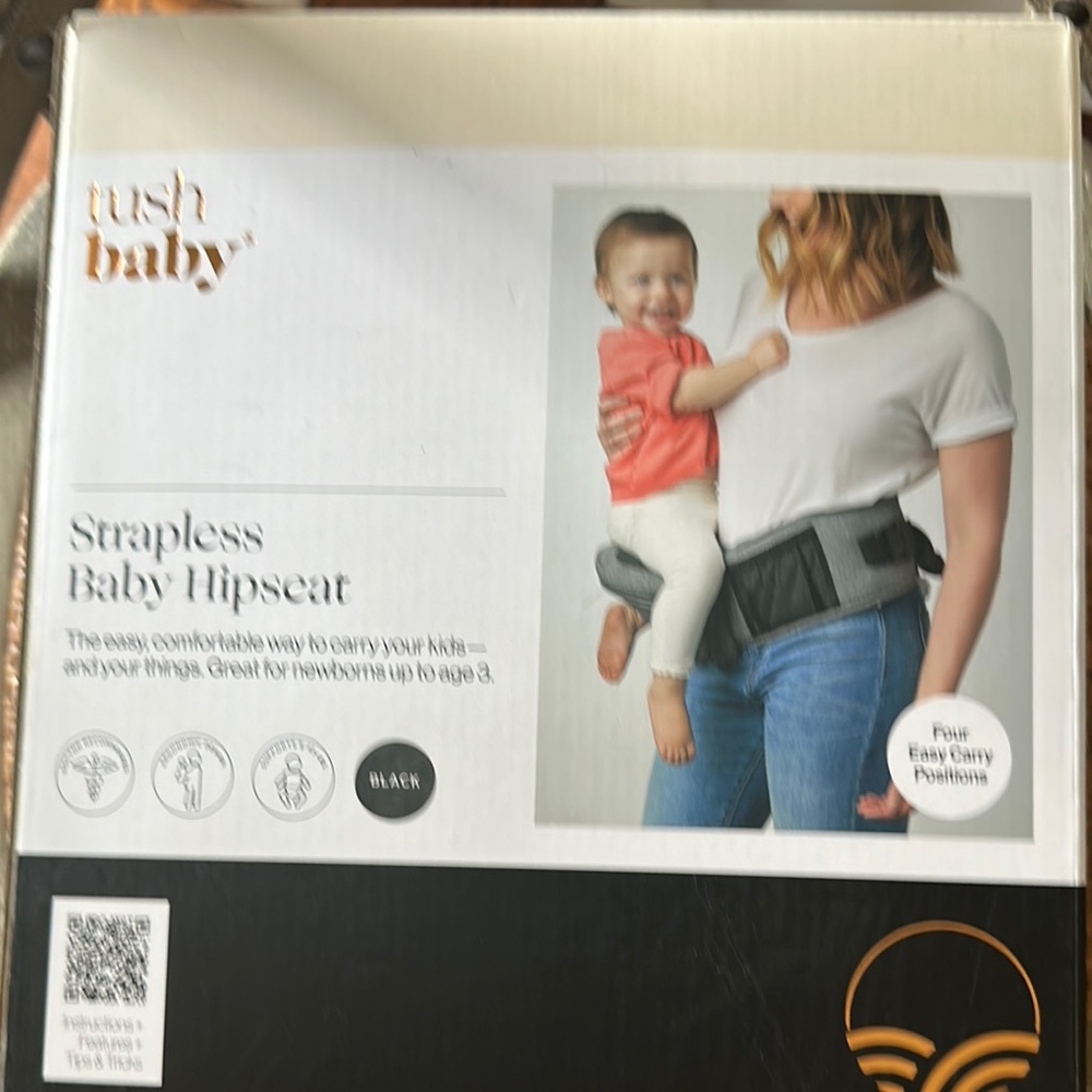 Strapless Baby Hipseat - Black